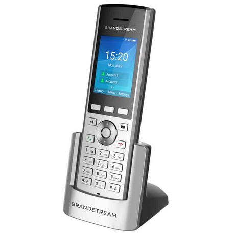 IP telefon GRANDSTREAM WP820 (2 linije, LCD, Wi-Fi, crna, srebrna)