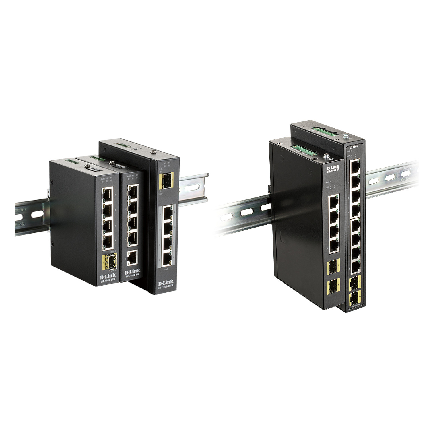 D-Link Industrial Gigabit Unmanaged Switch with 2 SFP slots-1