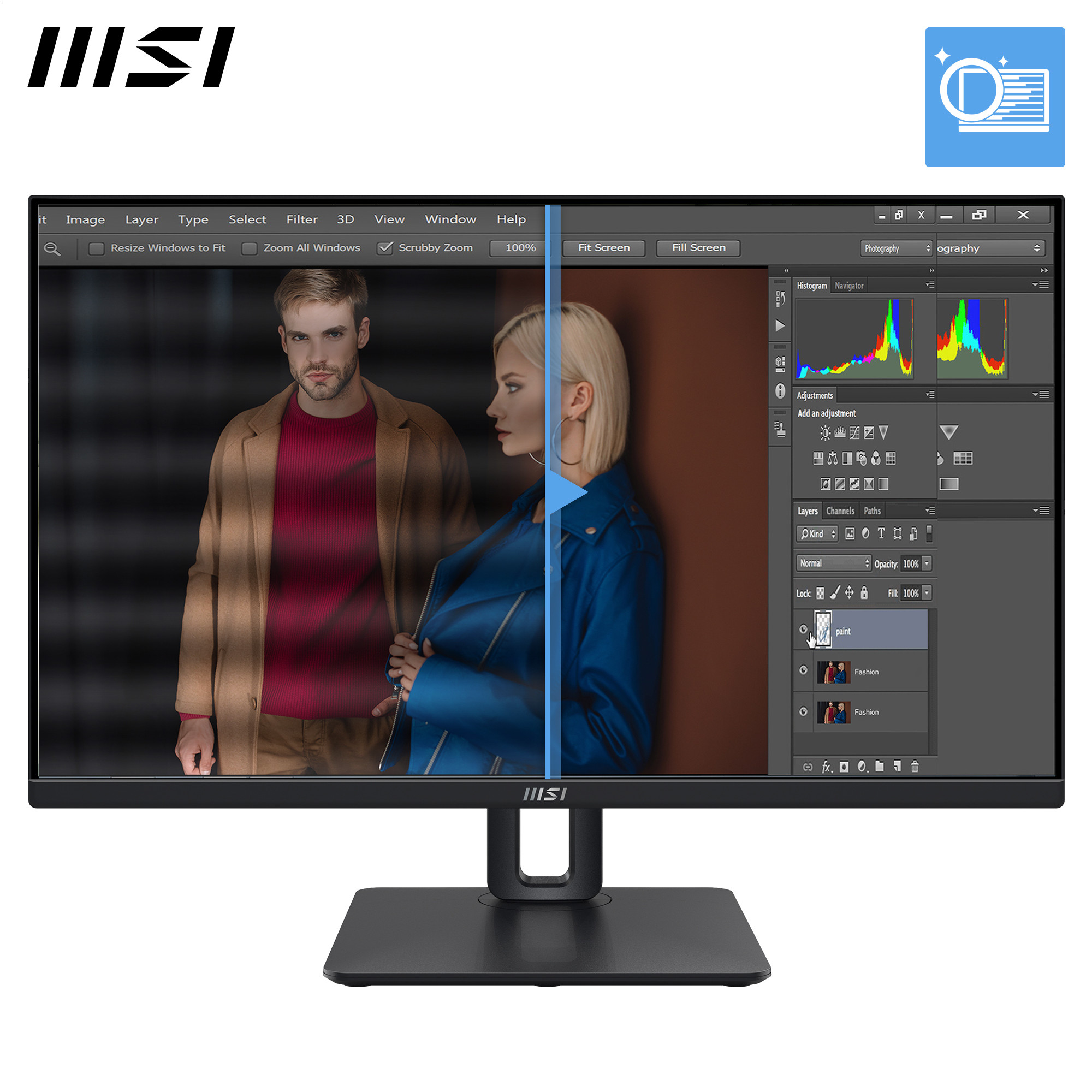 Monitor MSI PRO MP245PG 24 Inch FHD (1920 x 1080, 100Hz, IPS, 1ms)-15