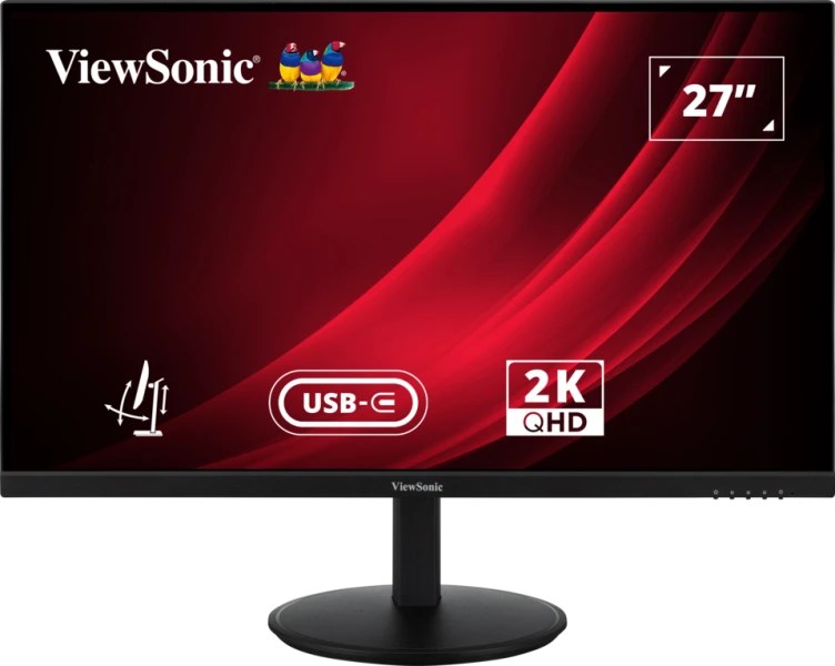 Monitor VIEWSONIC VG2709-2K-MHDU-2 27" (IPS, QHD, 100Hz, 4ms, USB-C 98W, crna boja)