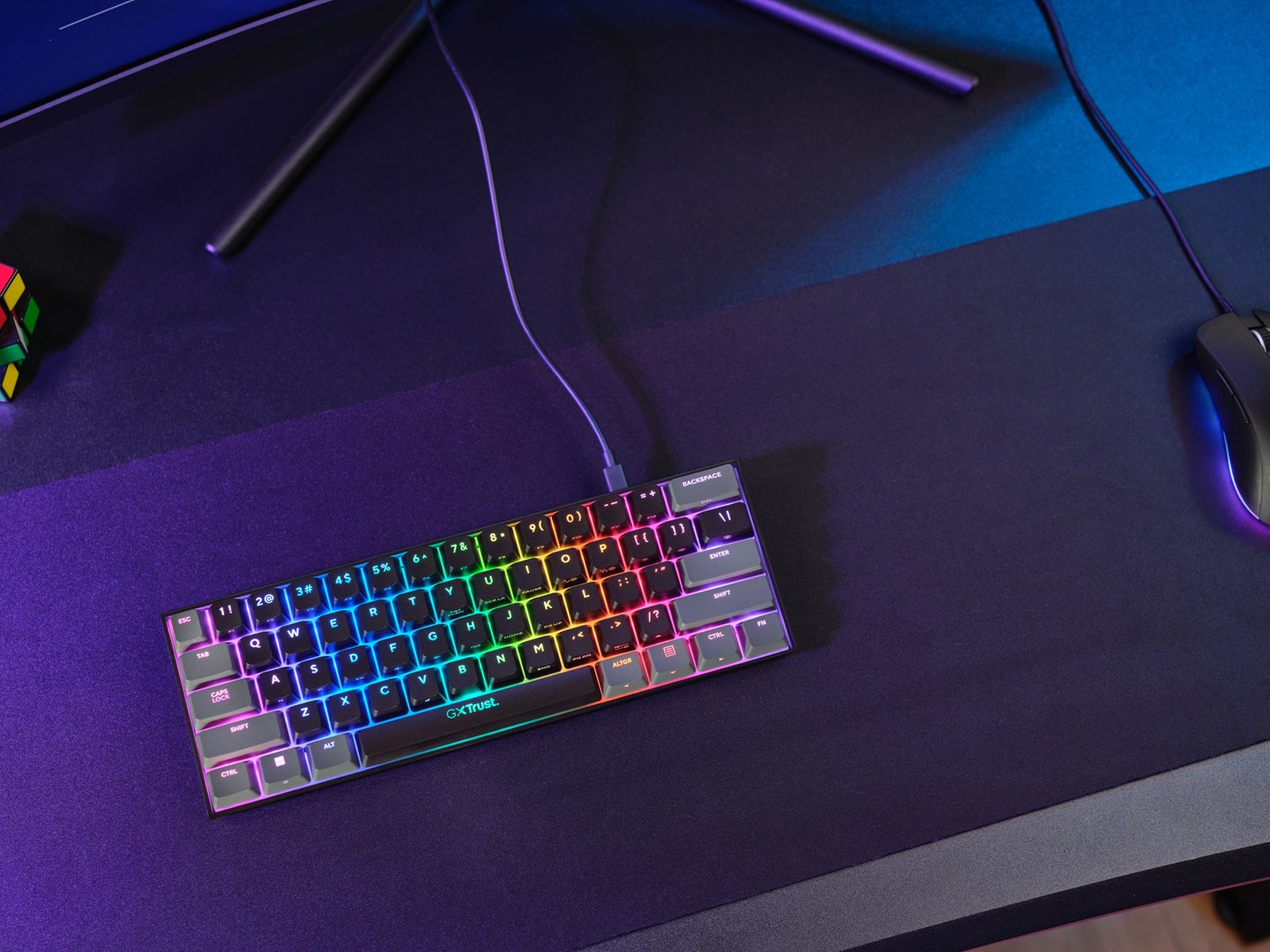 Tipkovnica TRUST GXT 867 Acira Gaming USB QWERTY US English crna-2