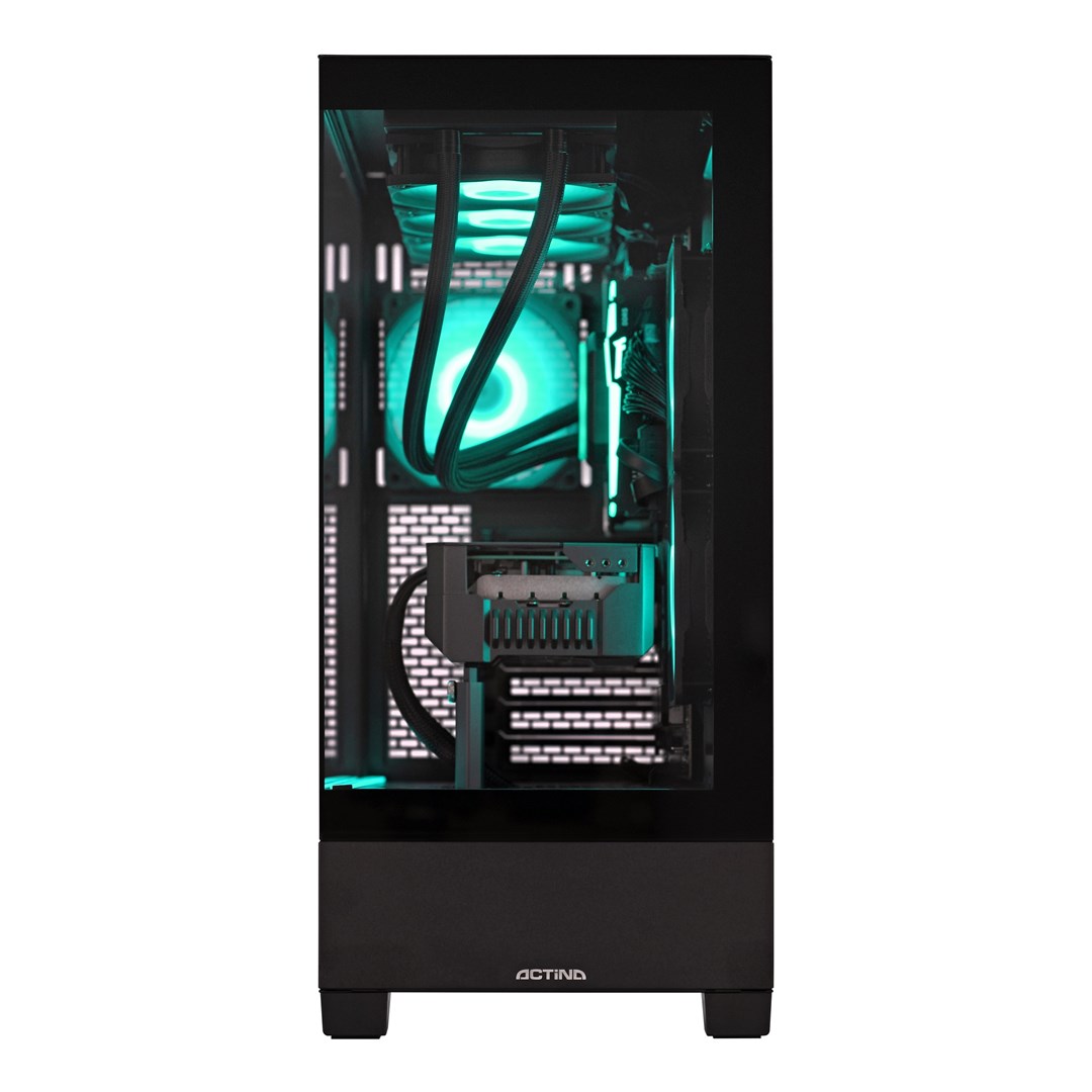 PC Actina 5901443416555 (AMD Ryzen™ 7 7800X3D, 32 GB DDR5-SDRAM, 2 TB SSD, NVIDIA GeForce RTX 5080, Windows 11 Home, Midi Tower, Crna)-1