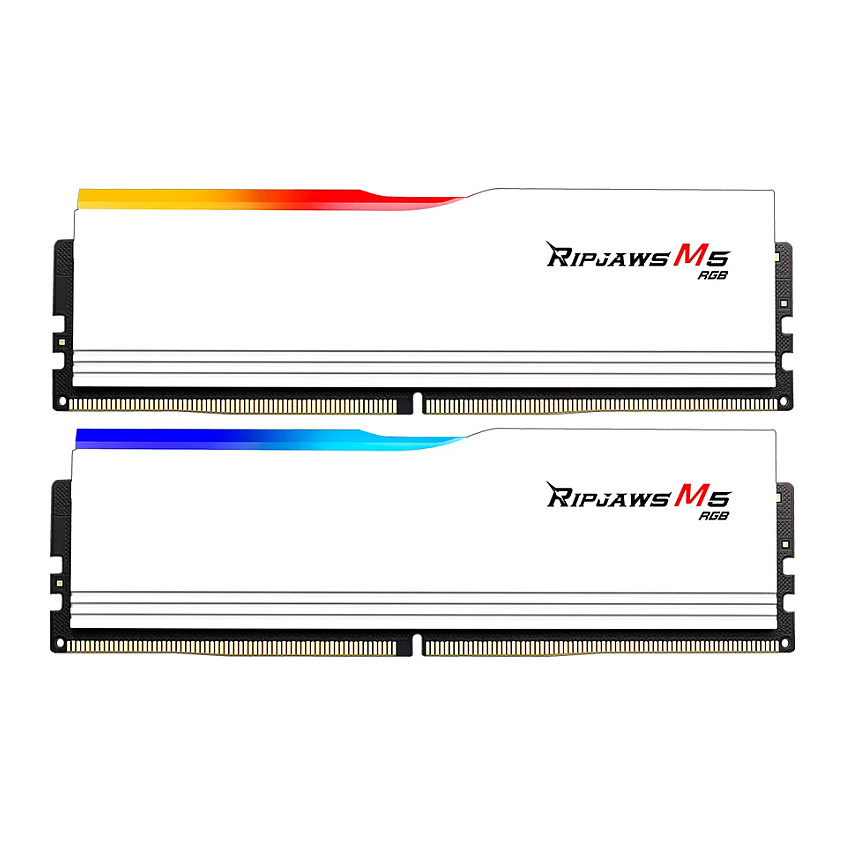 DDR5 RAM G.SKILL Ripjaws M5 RGB 32GB (2x16GB) 6000MHz CL32, bijeli-0