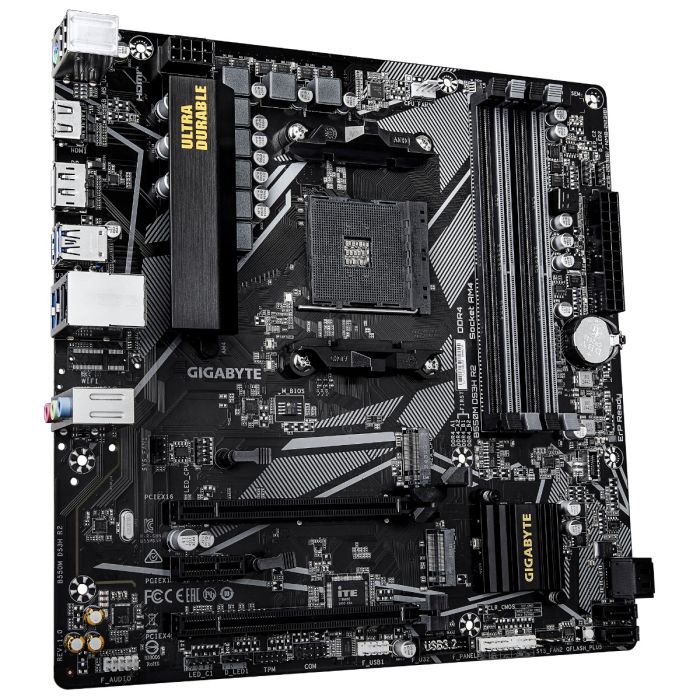 Matična ploča GIGABYTE B550M DS3H R2 (AMD Ryzen 5000 CPUs, 5+3 Phases VRM, do 4733MHz DDR4 (O.C.), 1xPCIe 4.0 + 1xPCIe 3.0 M.2, 1GbE LAN, USB 3.2 Gen 1)-9