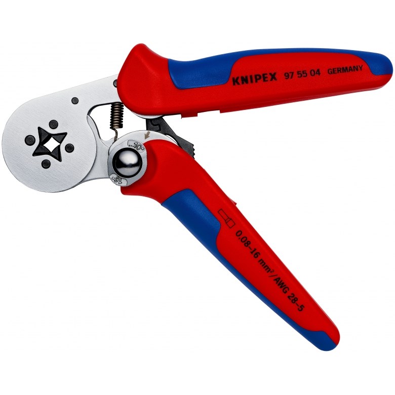 Kliješta za krimpanje KNIPEX 97 55 04 (samopodešavajuća, 0.08 - 10 mm², za završne čahure)-2