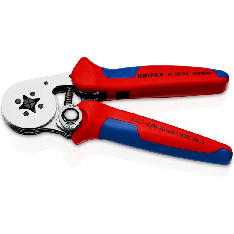 Kliješta za krimpanje KNIPEX 97 55 04 (samopodešavajuća, 0.08 - 10 mm², za završne čahure)-1