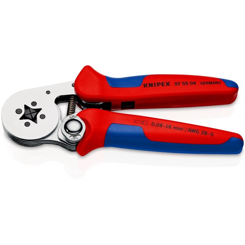 Kliješta za krimpanje KNIPEX 97 55 04 (samopodešavajuća, 0.08 - 10 mm², za završne čahure)-0