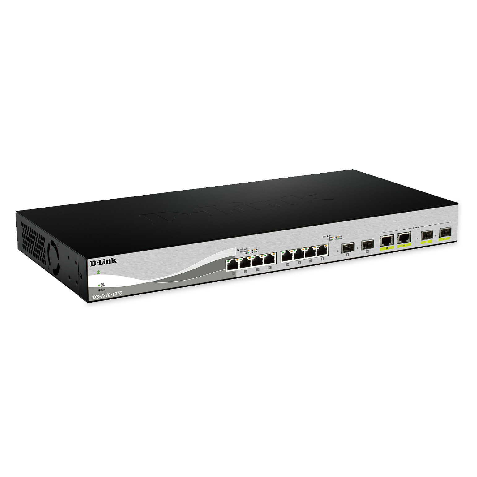 Mrežni switch D-LINK DXS-1210-12SC/E (12-portni, 10x 10G SFP+, 2x 10GBase-T Combo, Managed L2)-0