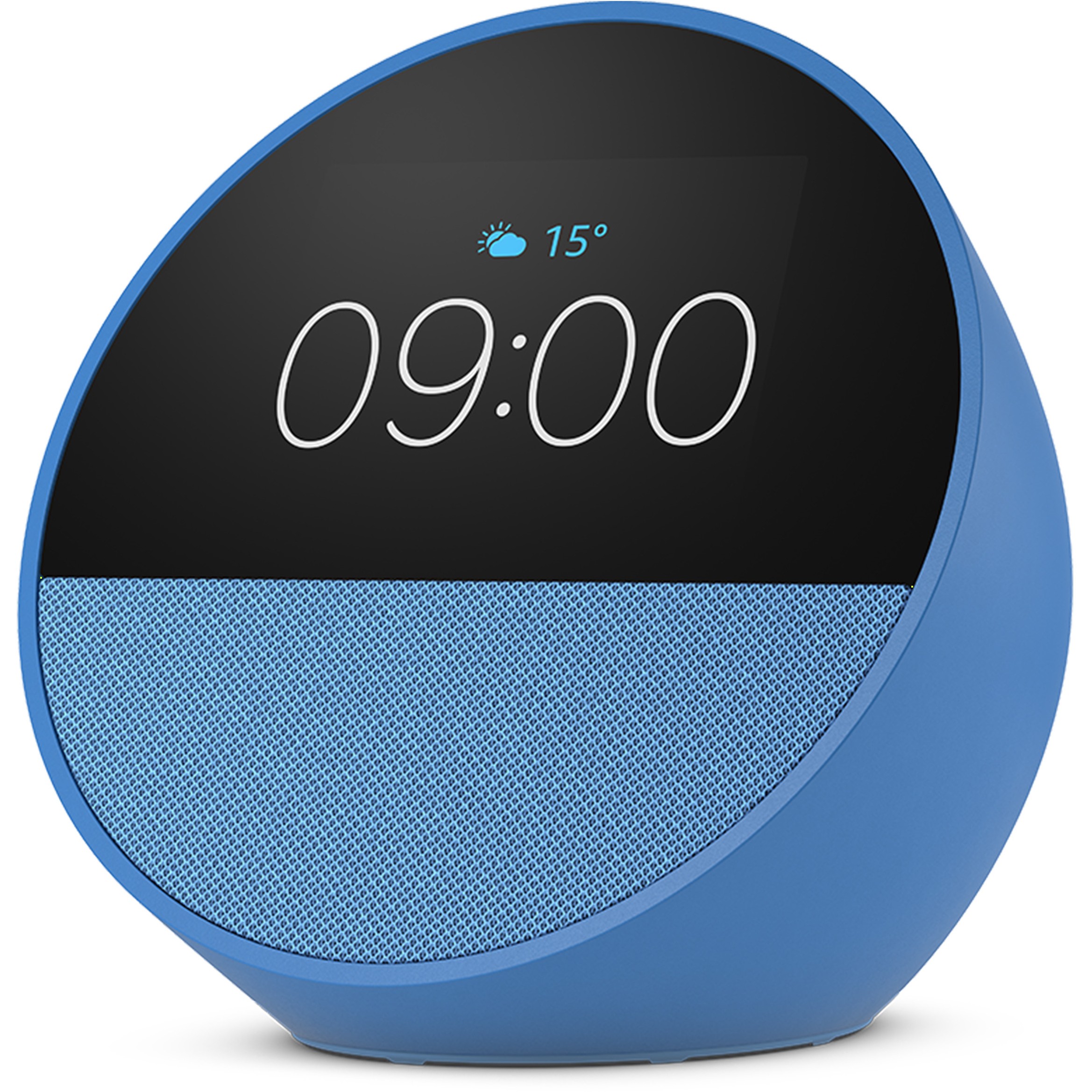 Pametni sat-alarm AMAZON Echo Spot (2024, zaslon na dodir, Alexa) plavi