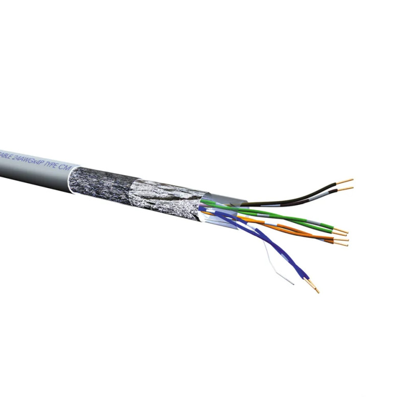 Mrežni kabel ROLINE S/FTP Cat.5e (300m, AWG26, sivi, kolut)-1