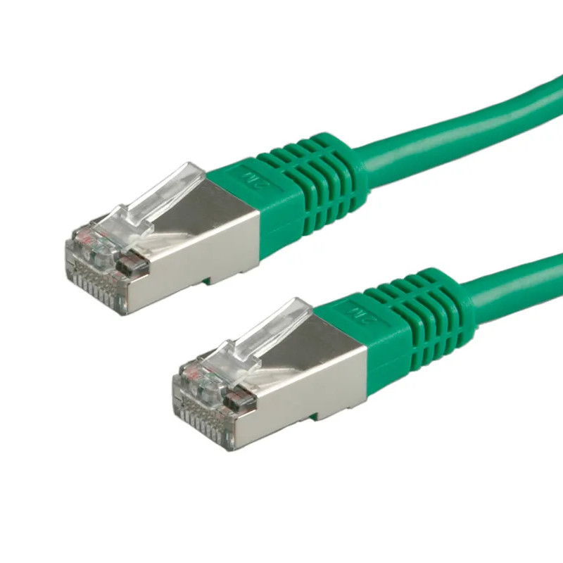 Mrežni kabel ROLINE S/FTP Cat.5e (5.0m, zeleni)-0