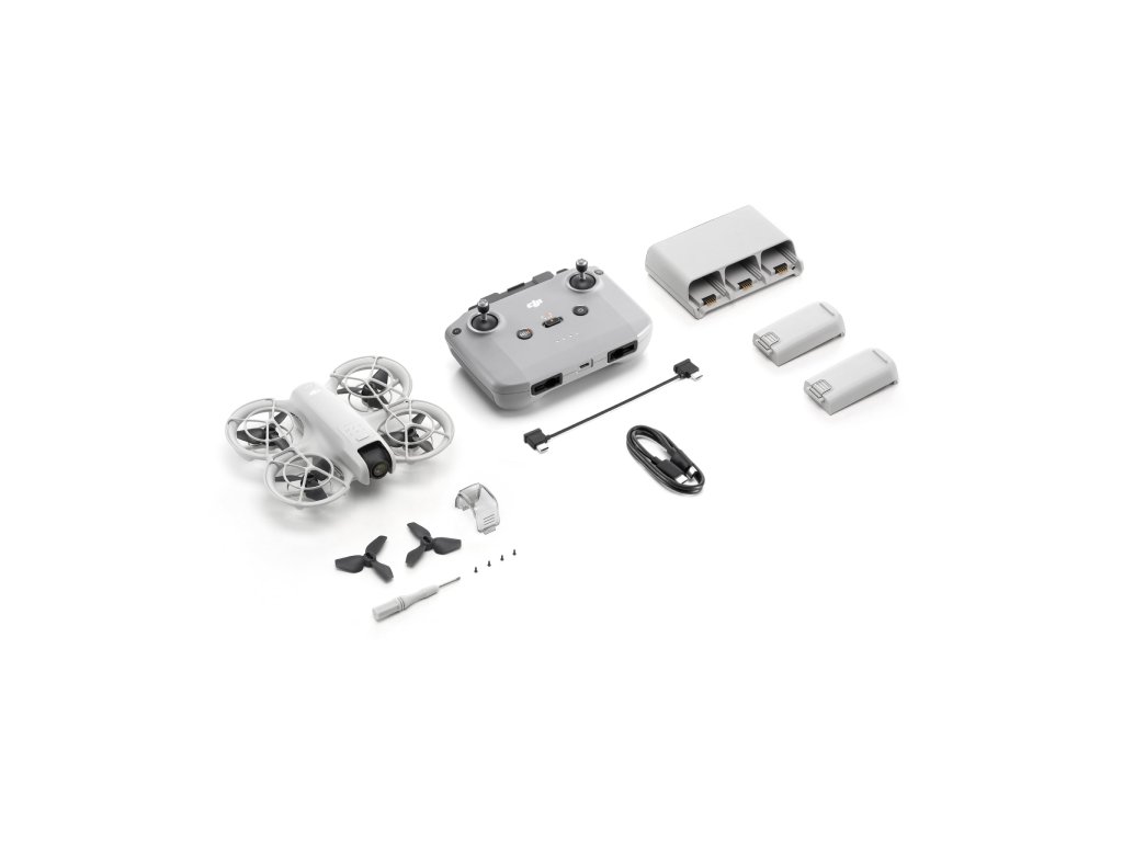 Dron DJI Neo Fly More Combo DJI RC-N3 (4K kamera, 1-axis gimbal, vrijeme leta do 18 min) bijeli-2