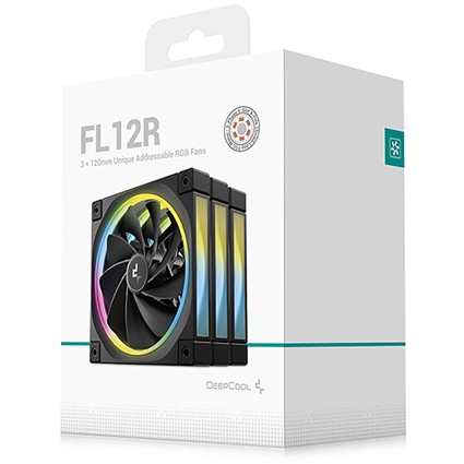 Ventilator za računalno kućište DEEPCOOL FL12R-3 IN 1 (12 cm, Crni, 3 kom)-5