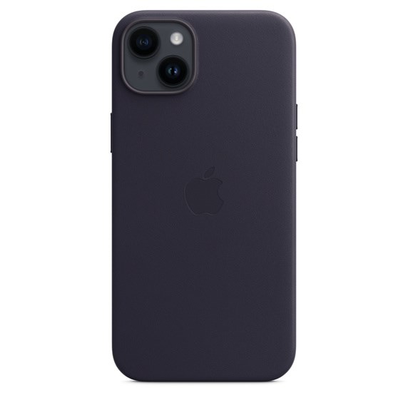 Futrola za iPhone 14 Plus - APPLE Leather Case with MagSafe - Ink-1