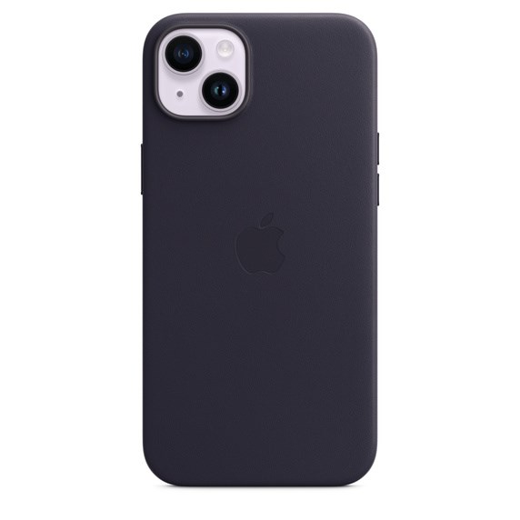 Futrola za iPhone 14 Plus - APPLE Leather Case with MagSafe - Ink-2