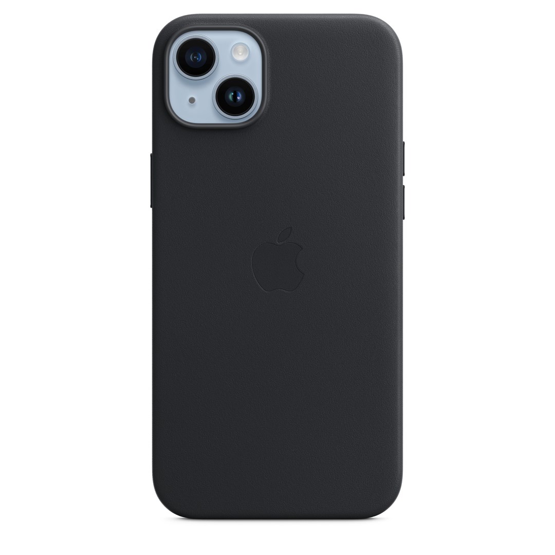 Futrola za iPhone 14 Plus - APPLE Leather Case with MagSafe - Ink-0
