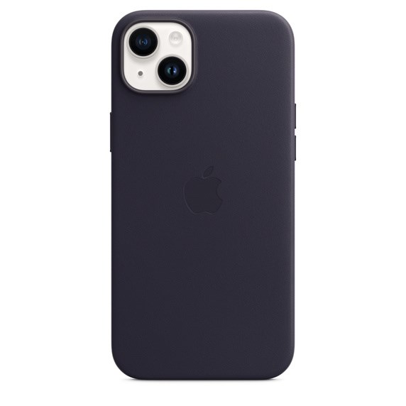 Futrola za iPhone 14 Plus - APPLE Leather Case with MagSafe - Ink-4