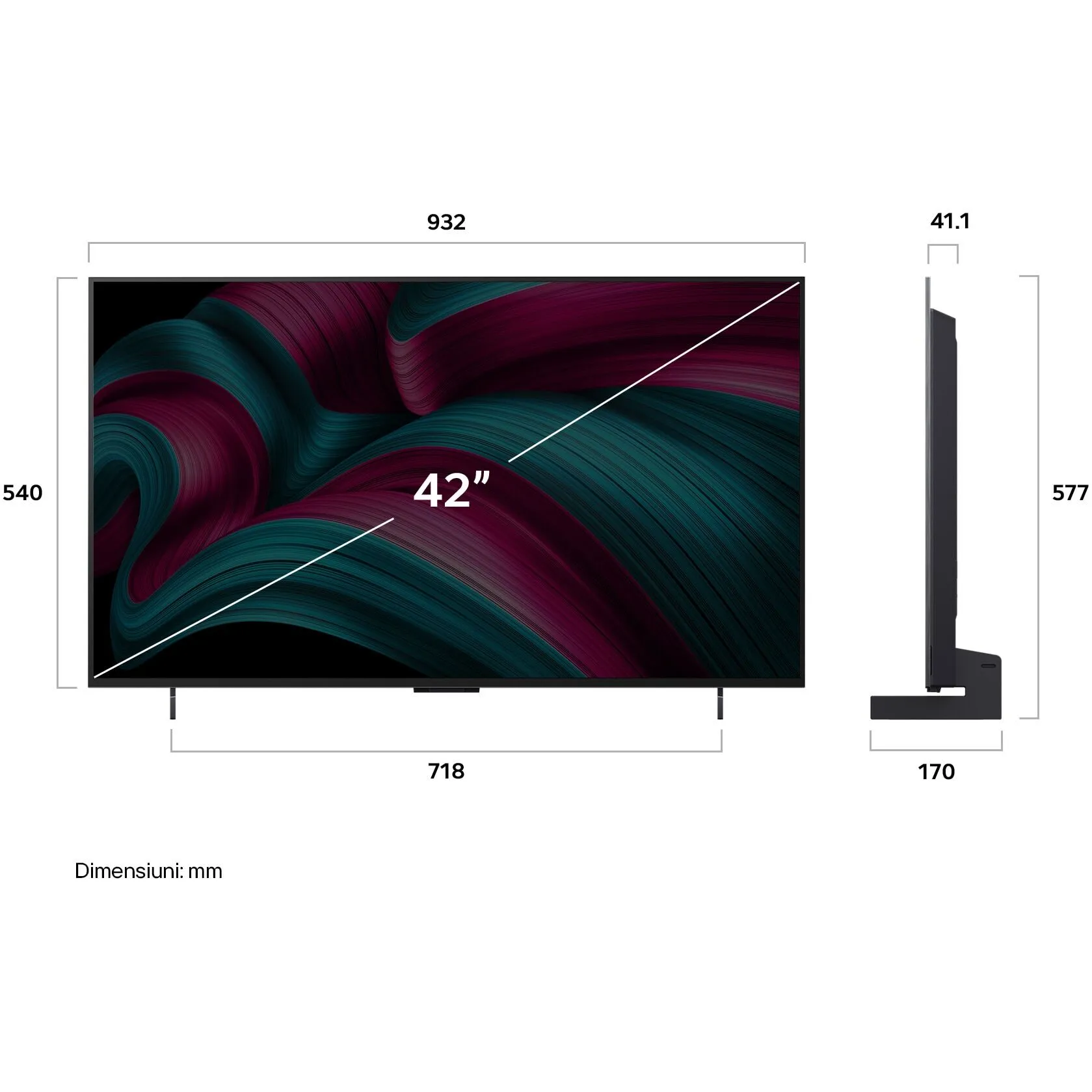TV LG OLED42C51LA (107cm, 4K UHD, OLED, Smart TV, DVB-T/T2/C/S/S2)-6