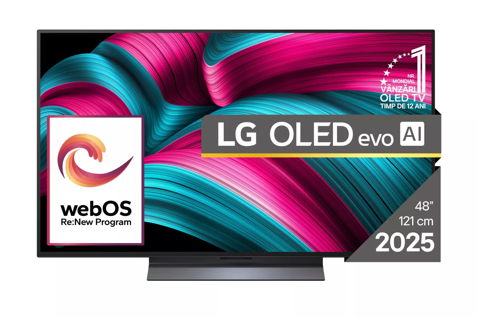 TV LG OLED48C51LA (122 cm, 4K UHD, OLED, Smart TV, HDR10, DVB-T/T2/C/S2/S)