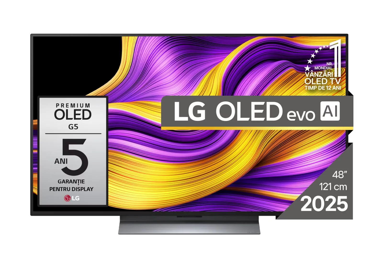 TV LG OLED48G53LS (122 cm, 4K UHD, OLED, Smart TV, HDR10, DVB-T/T2/C/S2/S)-0