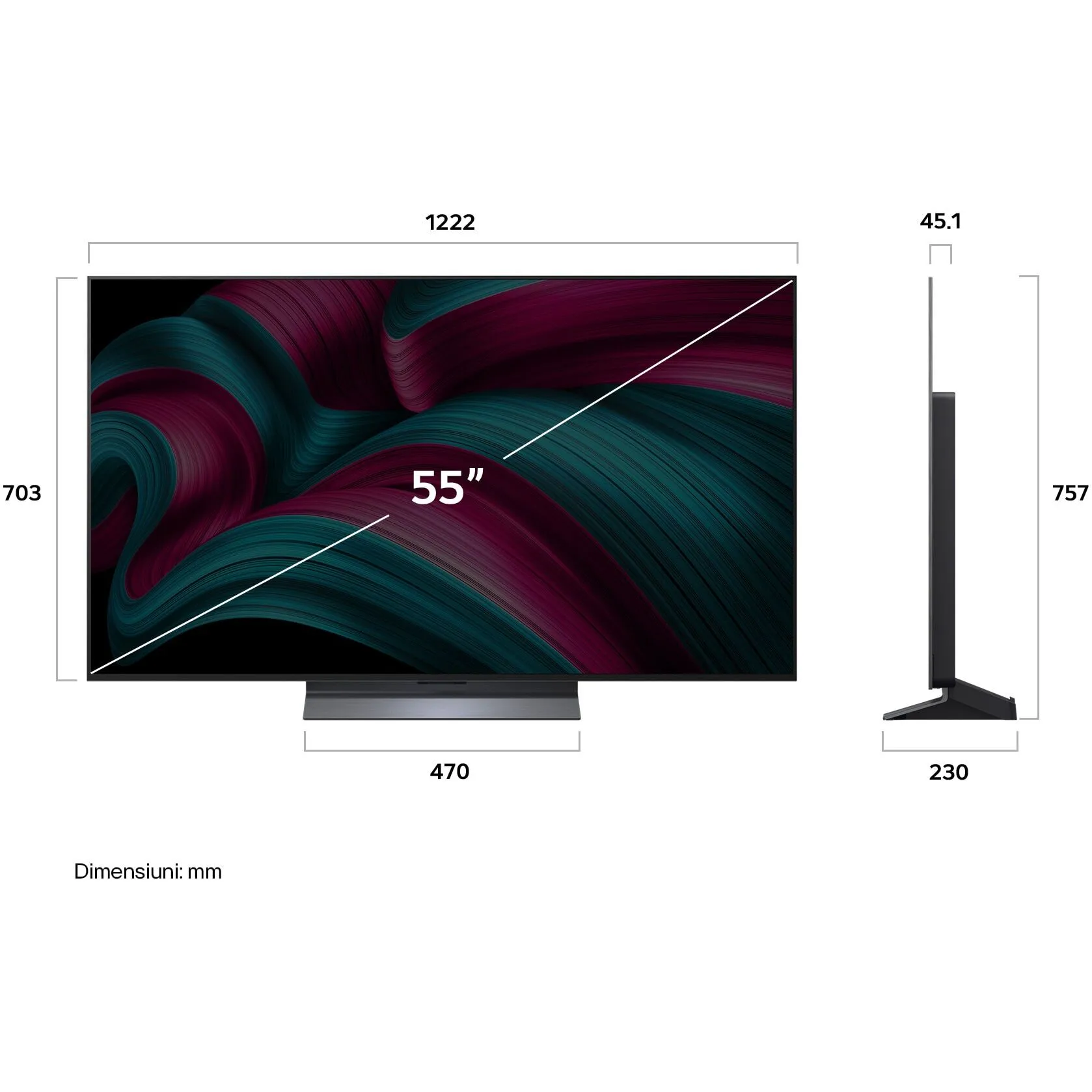 TV LG OLED55C51LA (140 cm, 4K UHD, OLED, Smart TV, DVB-T/T2/C/S2/S)-2