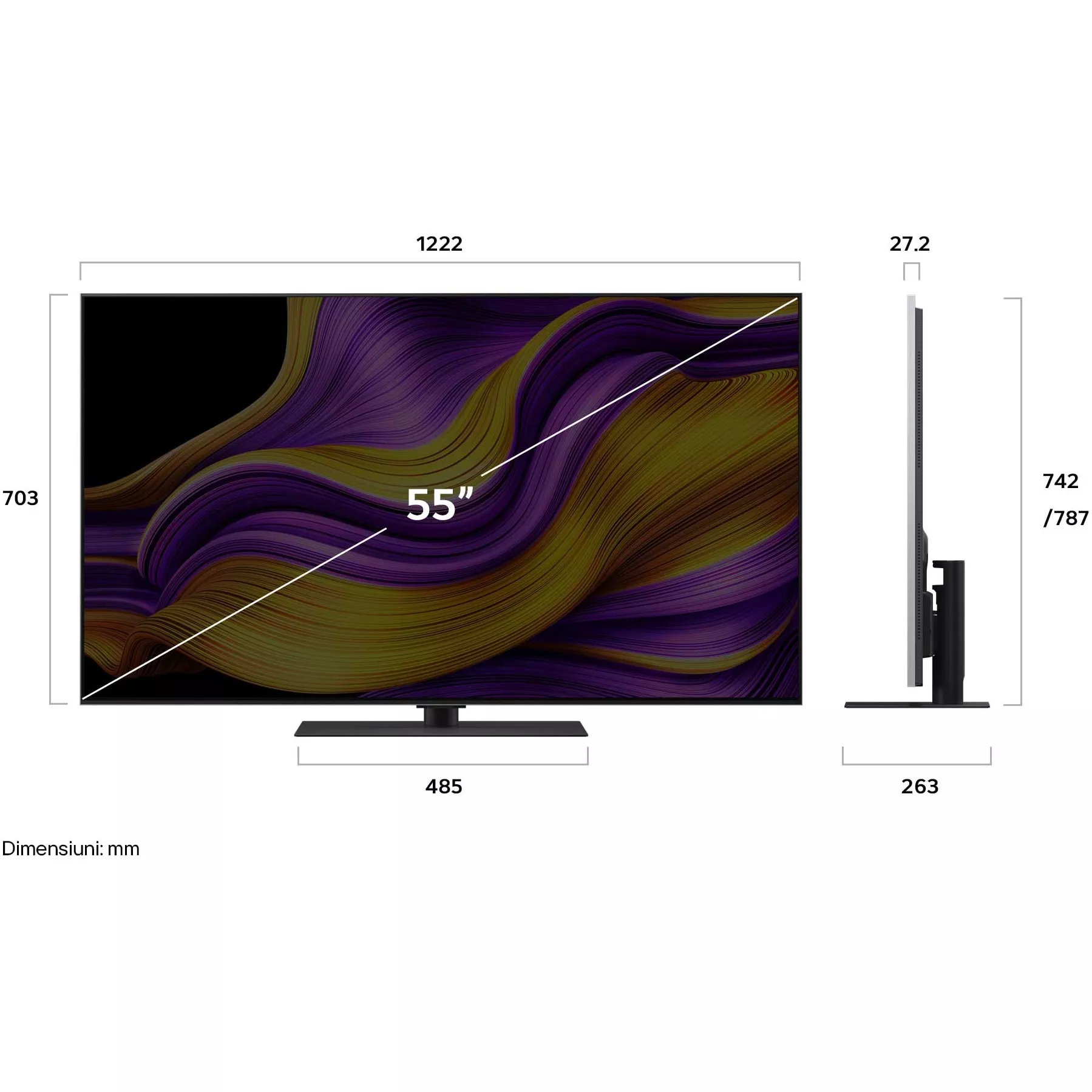 TV LG OLED55G53LS (140 cm, 4K UHD, OLED, Smart TV, HDR10+, DVB-T/T2/C/S2/S)-1