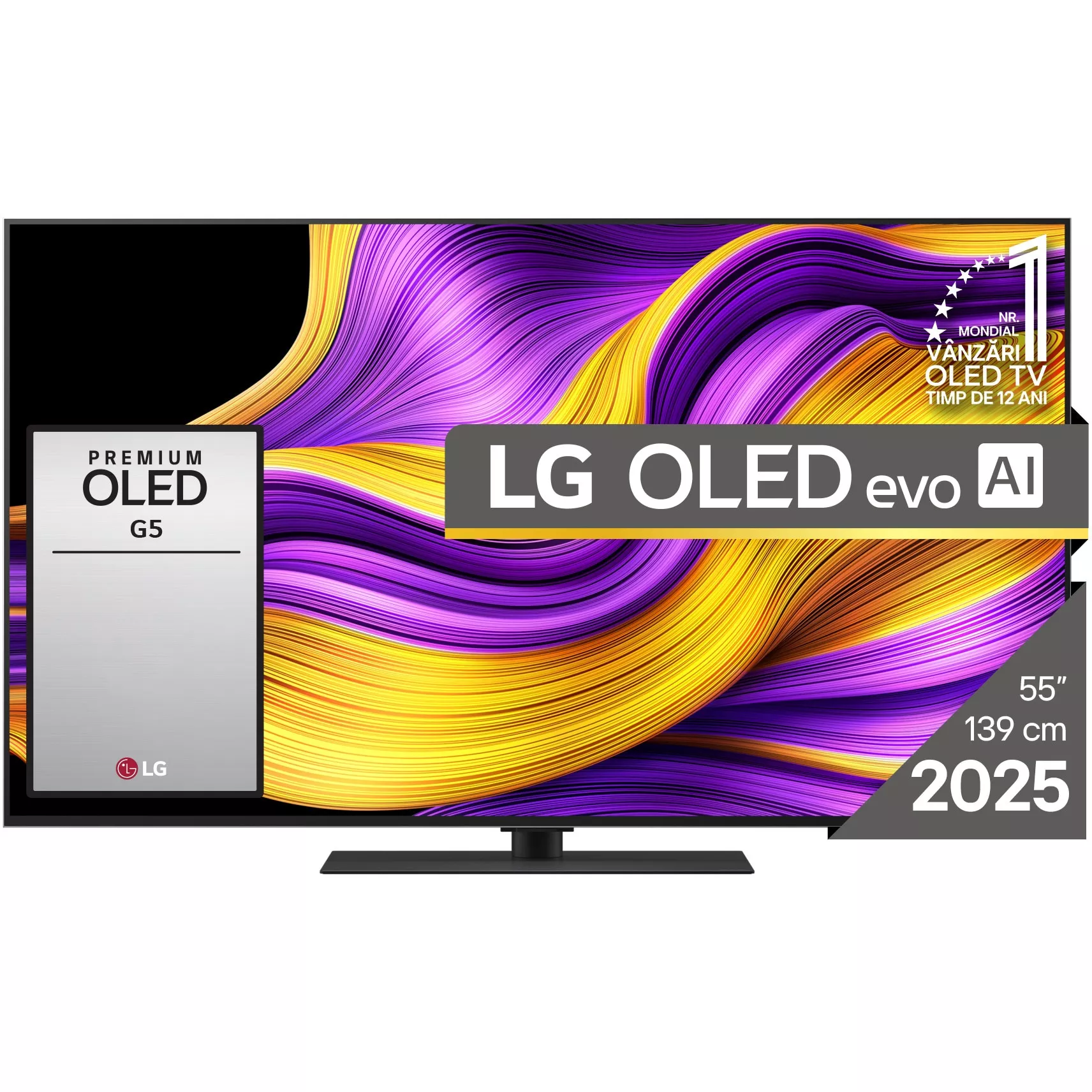 TV LG OLED55G53LS (140 cm, 4K UHD, OLED, Smart TV, HDR10+, DVB-T/T2/C/S2/S)-0