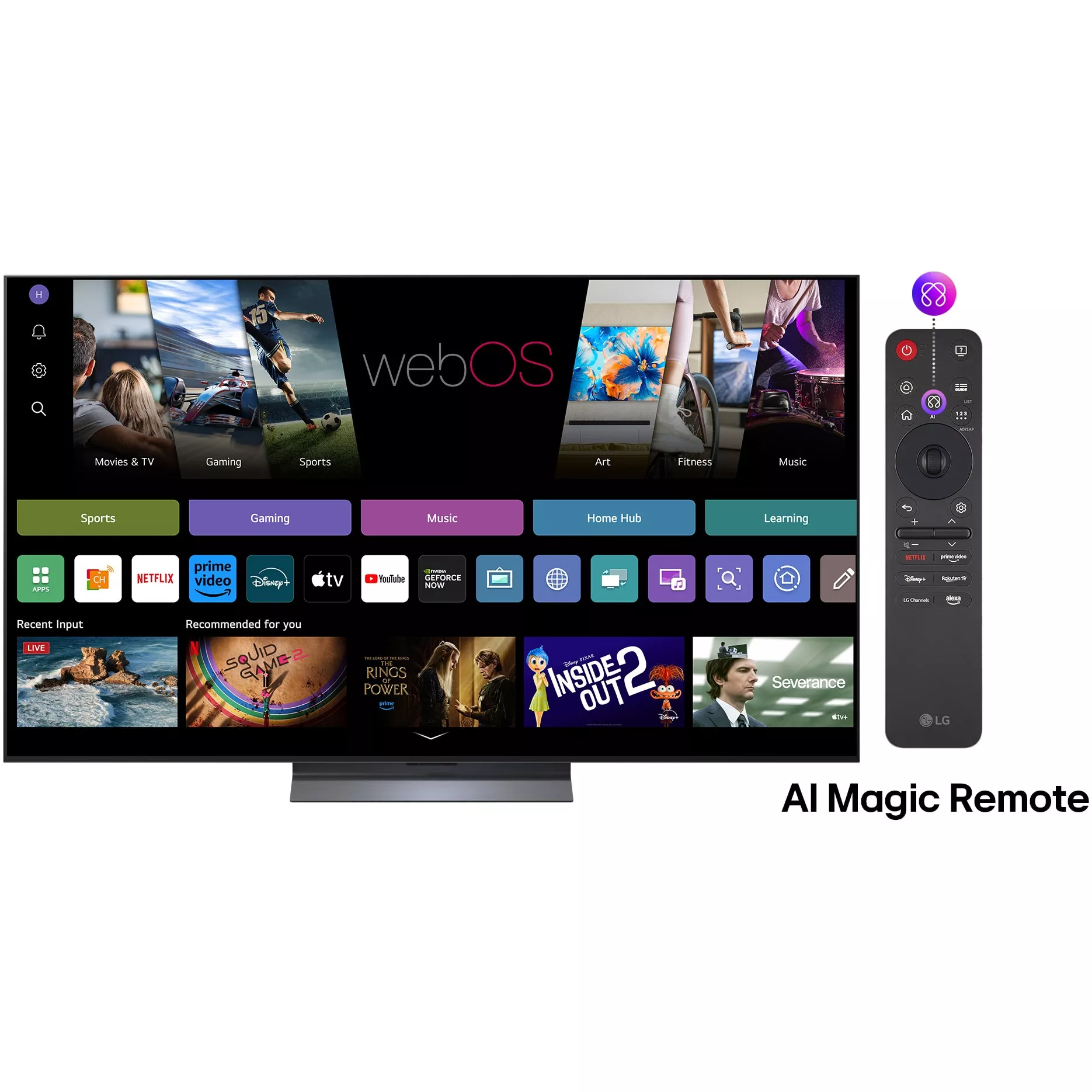 TV LG OLED65C51LA (165 cm, 4K UHD, OLED, Smart TV, HDR10, DVB-T/T2/C/S2/S)-2