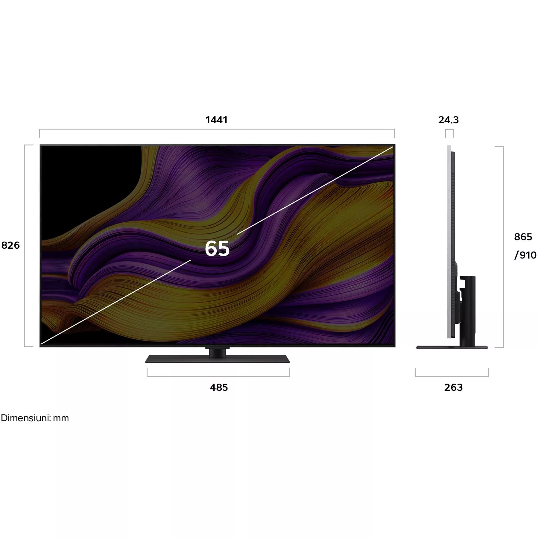 TV LG OLED65G53LS (165 cm, 4K UHD, OLED, Smart TV, HDR10, DVB-T/T2/C/S2/S)-1