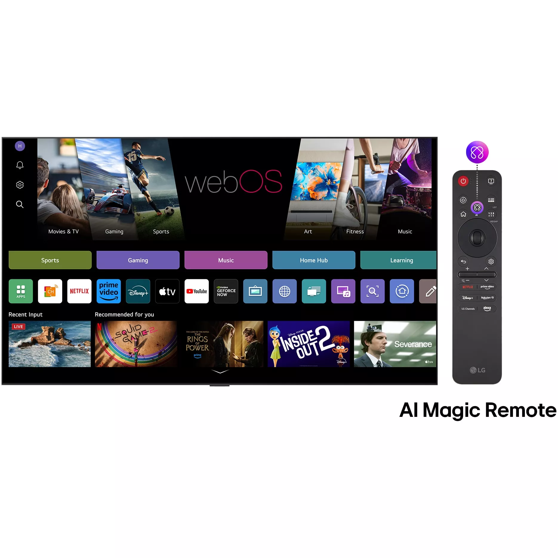 TV LG OLED83G51LW (210 cm, 4K UHD, OLED, Smart TV, HDR10, DVB-T/T2/C/S2/S)-2