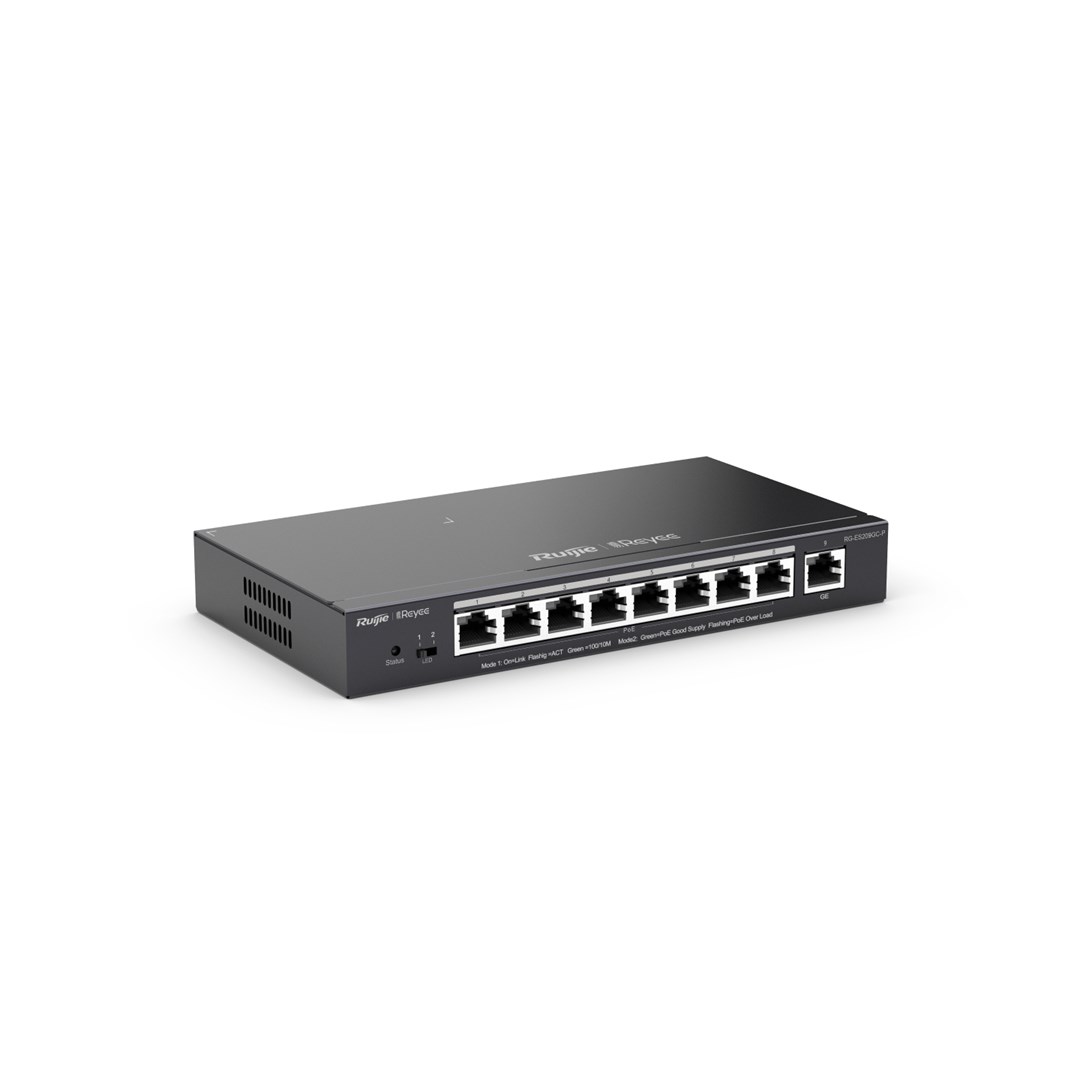 Switch RUIJIE REYEE RG-ES209GC-P (9-port, gigabit, poe, easy smart)-1