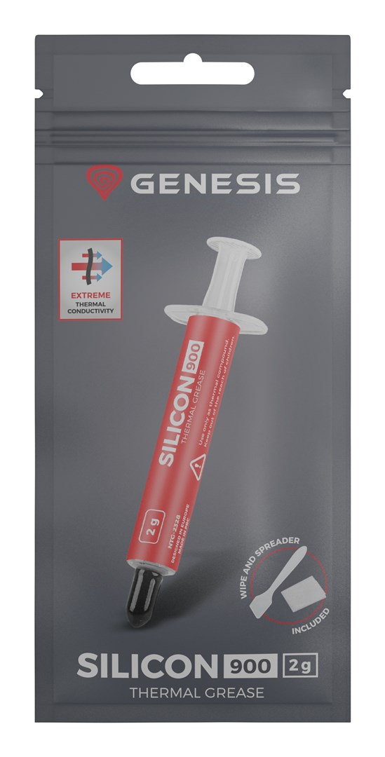 Termalna pasta GENESIS Silicon 900 (12.8 W/m·K, 2 g)-4