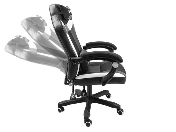 FURY Avenger M+ Universal gaming chair Padded seat Black, White-6