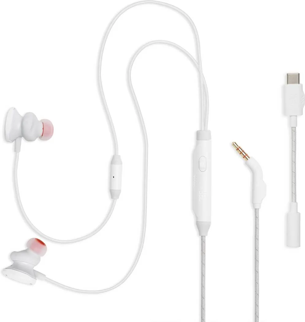 Slušalice JBL QUANTUM 50C, USB-C, bijele-3