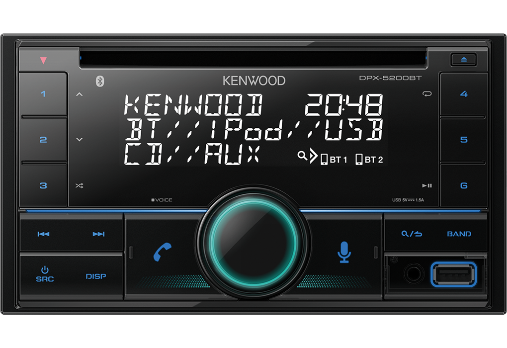 Auto radio KENWOOD DPX-5200BT (BT, AUX, CD/USB, Spotify, Amazon Alexa ready, kompatibilan s iPhone/iPod)