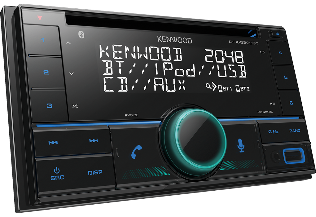 Auto radio KENWOOD DPX-5200BT (BT, AUX, CD/USB, Spotify, Amazon Alexa ready, kompatibilan s iPhone/iPod)-1