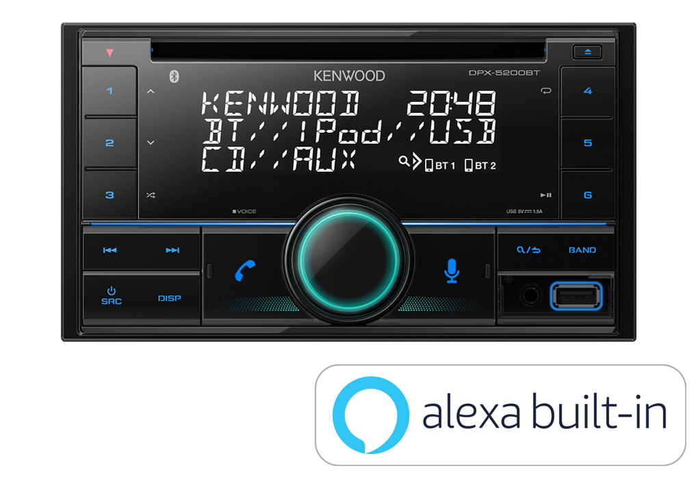 Auto radio KENWOOD DPX-5200BT (BT, AUX, CD/USB, Spotify, Amazon Alexa ready, kompatibilan s iPhone/iPod)-2