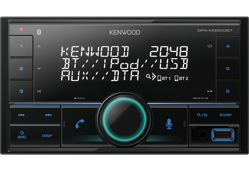 Auto radio KENWOOD DPX-M3200BT (BT, AUX, USB, Amazon Alexa ready, kompatibilan s iPhone/iPod)