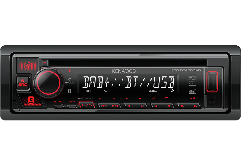 Auto radio KENWOOD KDC-BT450DAB (DAB+, BT pozivi, AUX, CD/USB)-0