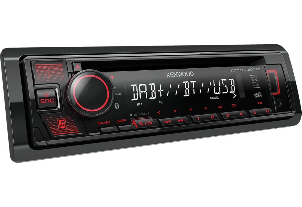Auto radio KENWOOD KDC-BT450DAB (DAB+, BT pozivi, AUX, CD/USB)-1