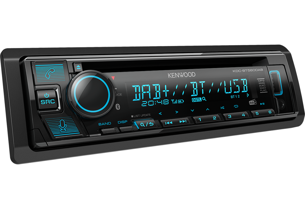 Auto radio KENWOOD KDC-BT560DAB (DAB+, BT pozivi, AUX, CD/USB)
