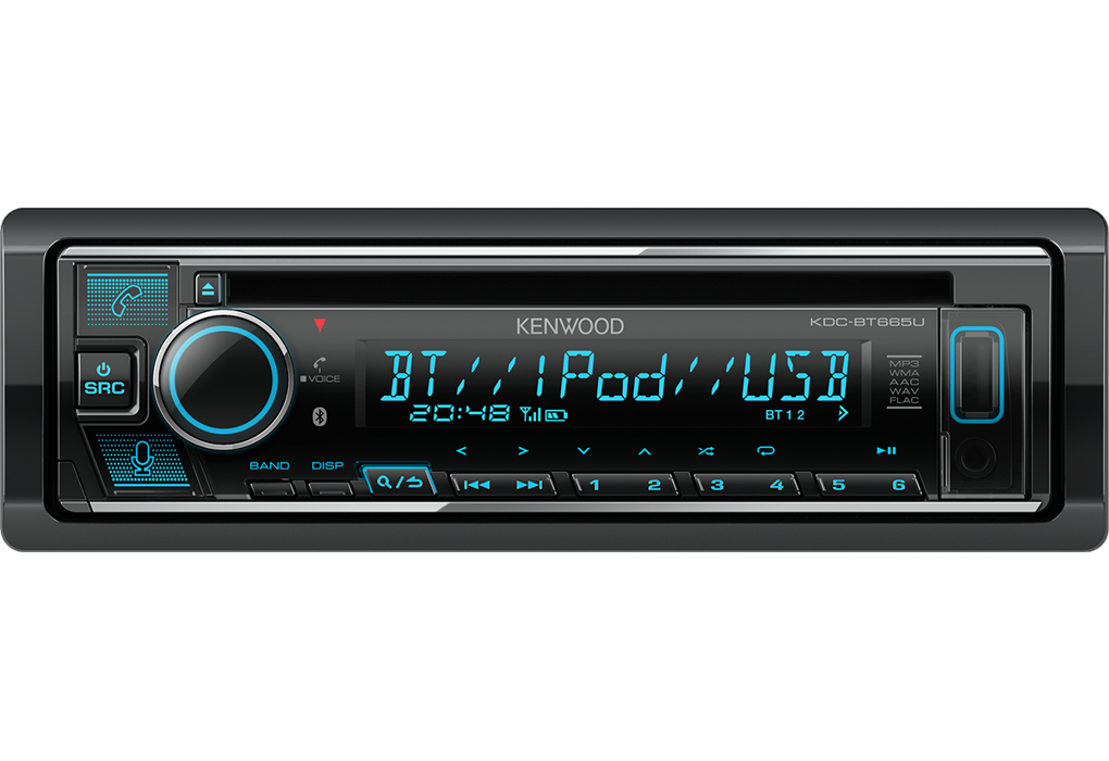 Auto radio KENWOOD KDC-BT665U (BT pozivi, AUX, CD/USB, Amazon Alexa ready)-1