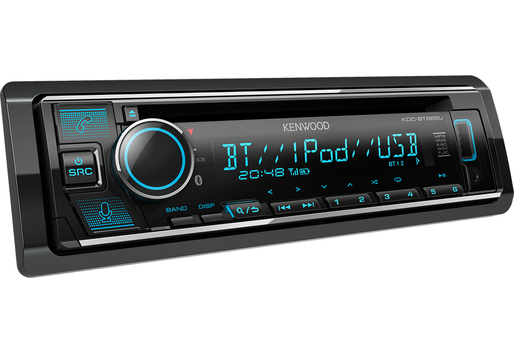 Auto radio KENWOOD KDC-BT665U (BT pozivi, AUX, CD/USB, Amazon Alexa ready)