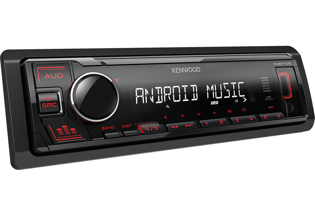 Auto radio KENWOOD KMM-105RY (AUX, USB)-1
