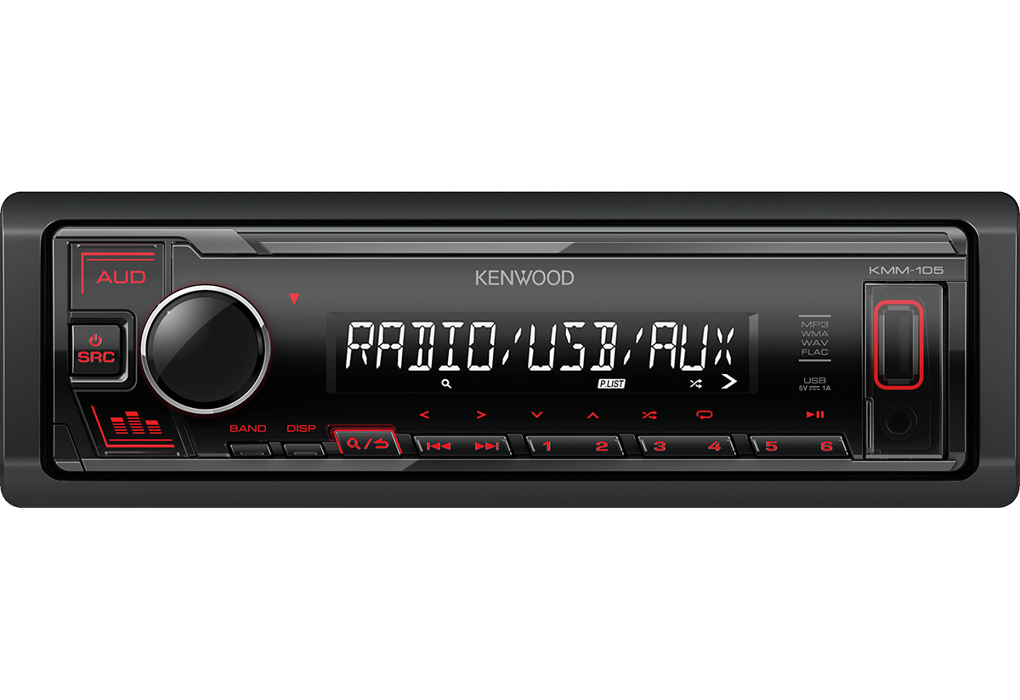 Auto radio KENWOOD KMM-105RY (AUX, USB)