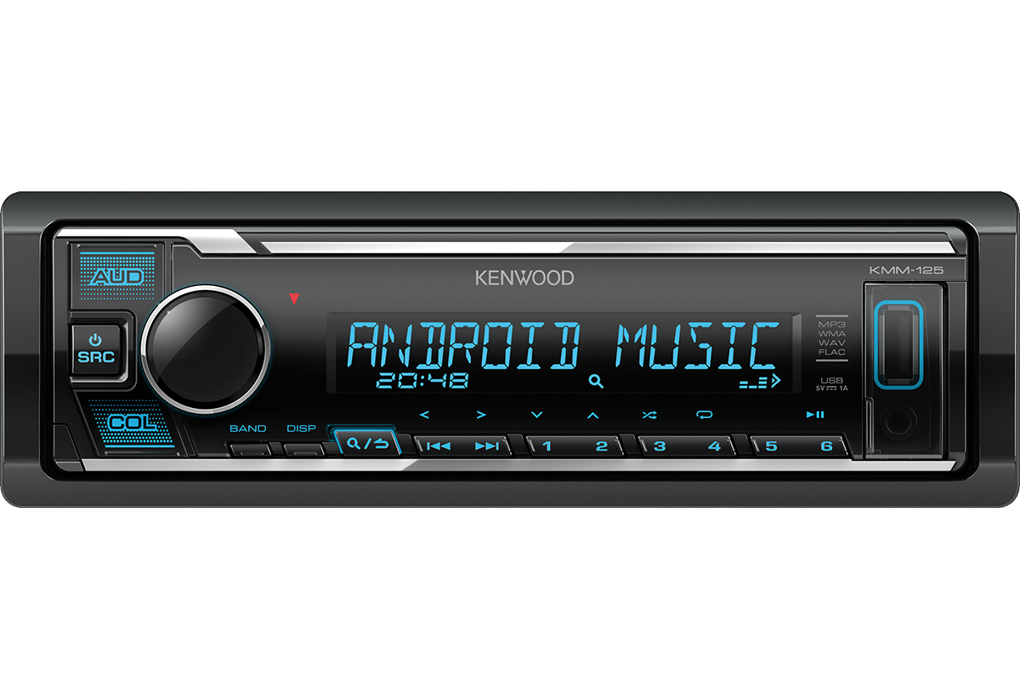 Auto radio KENWOOD KMM-125 (AUX, USB)