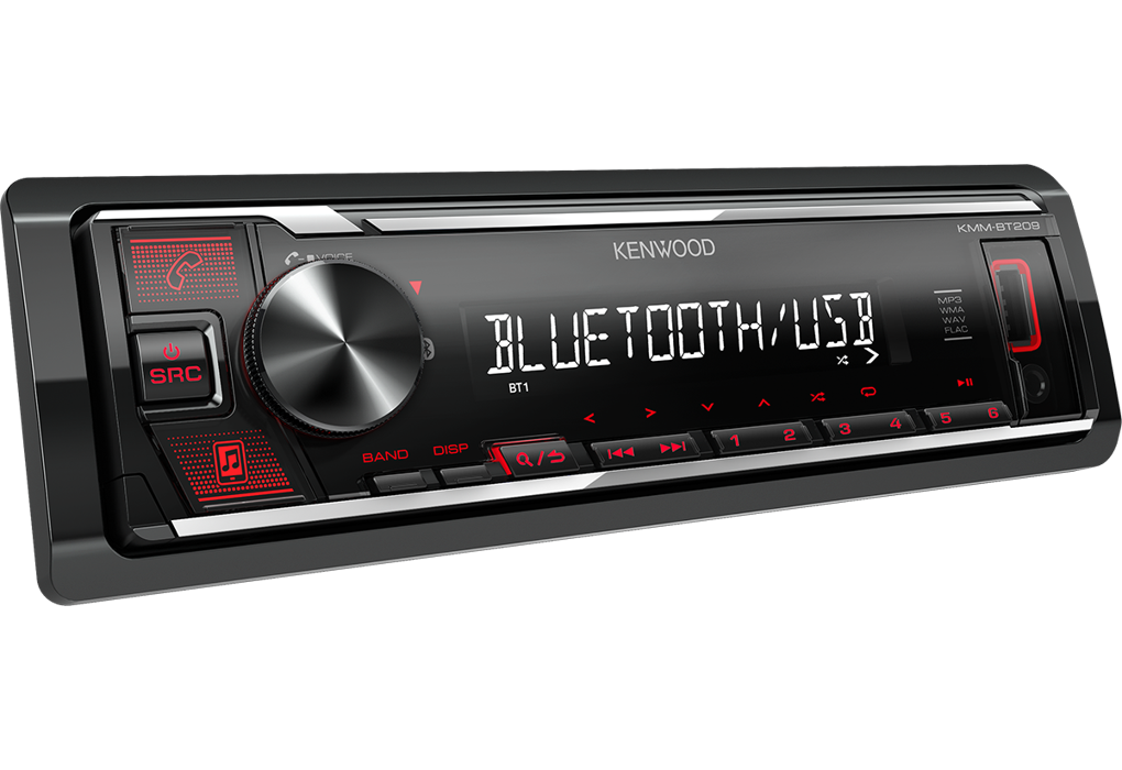 Auto radio KENWOOD KMM-BT209 (BT pozivi, AUX, USB)-1