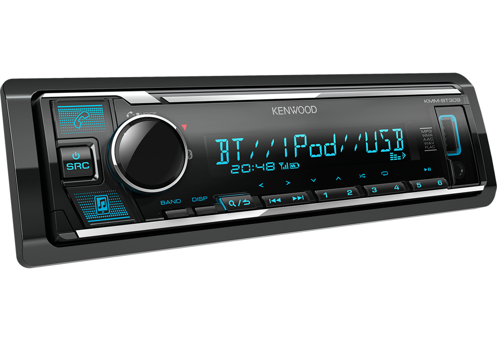 Auto radio KENWOOD KMM-BT309 (BT pozivi, AUX, USB)-1