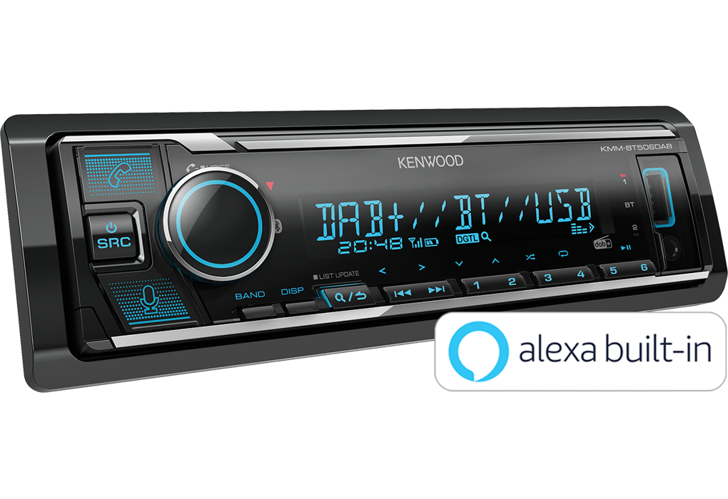 Auto radio KENWOOD KMM-BT506DAB (DAB+, BT pozivi, AUX, USB)-1