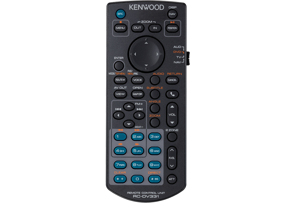 IR daljinski upravljač KENWOOD KNA-RCDV331, za multimedijski monitor